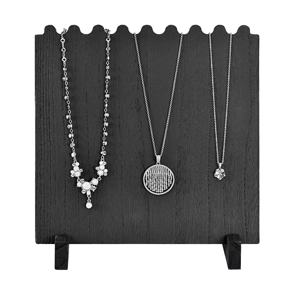 Ikee Design® Wooden Plank Necklace Jewelry Display Stand for 8 Necklaces