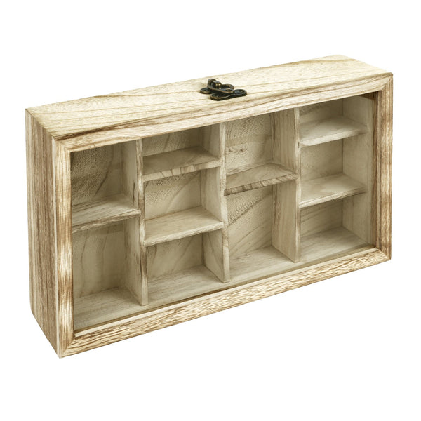 Vetrina In Acrilico Ikee Design Con Retro A Specchio - 4 Ripiani, Da Parete, Per Figure E Collezioni, 27.6x7.3x35.6cm