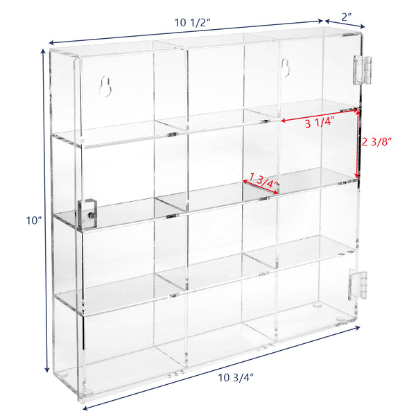 Ikee Design® Mountable 12 Compartments Display Case Stand