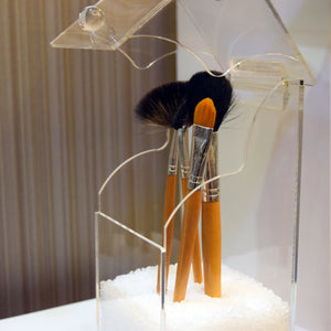 Ikee Design®PREMIUM ACRYLIC MULTI-FUNCTIONAL BRUSH HOLDER ORGANIZER