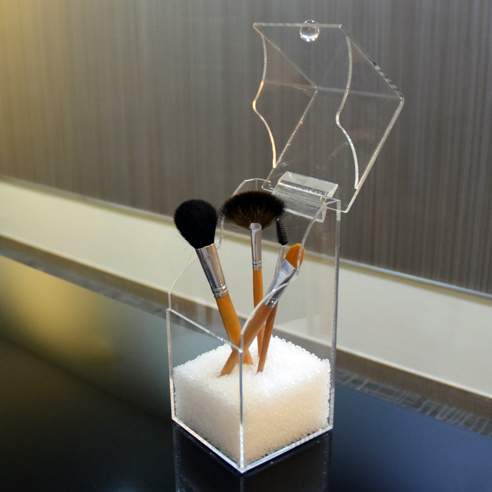 Ikee Design®PREMIUM ACRYLIC MULTI-FUNCTIONAL BRUSH HOLDER ORGANIZER