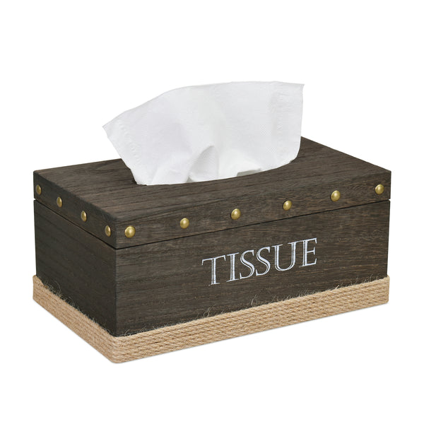 Ikee Design® Rustic Wooden Rectangle Tissue Box Cover