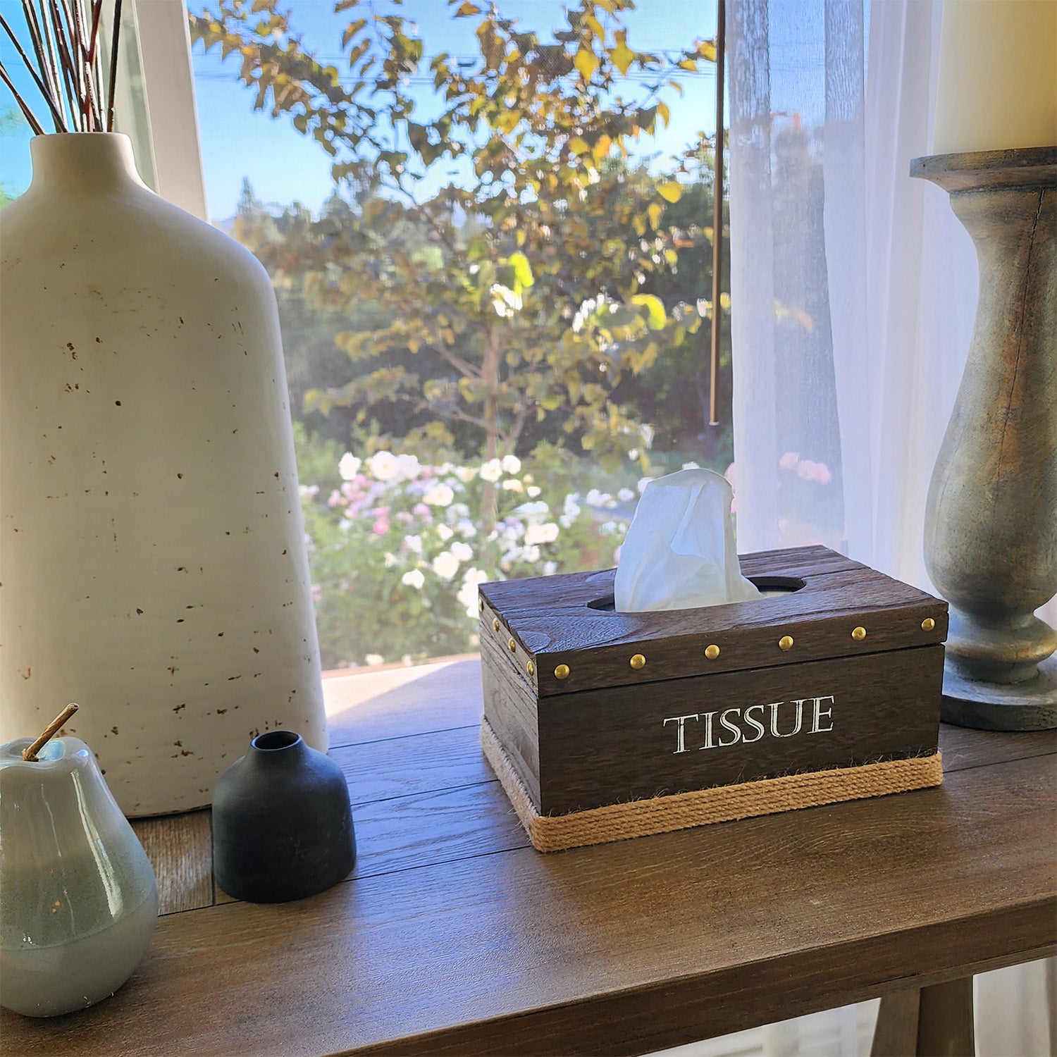 Wooden Tissue Box