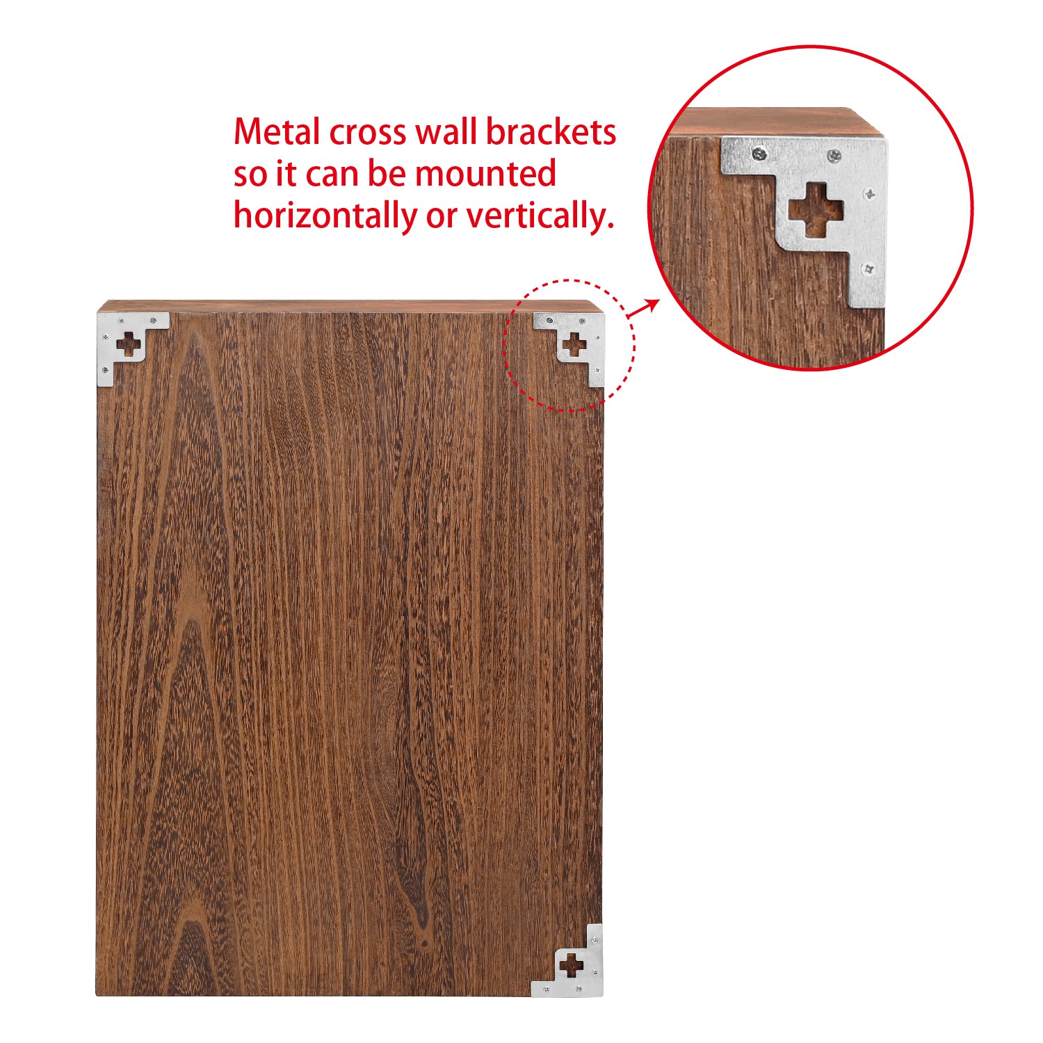 Wall Mounted Wooden Mountable 12 Compartments Shelf