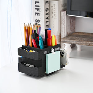 360-degree Rotating Pen Holder for Desk, Desk Organizers and Accessories