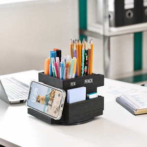 360-degree Rotating Pen Holder for Desk, Desk Organizers and Accessories