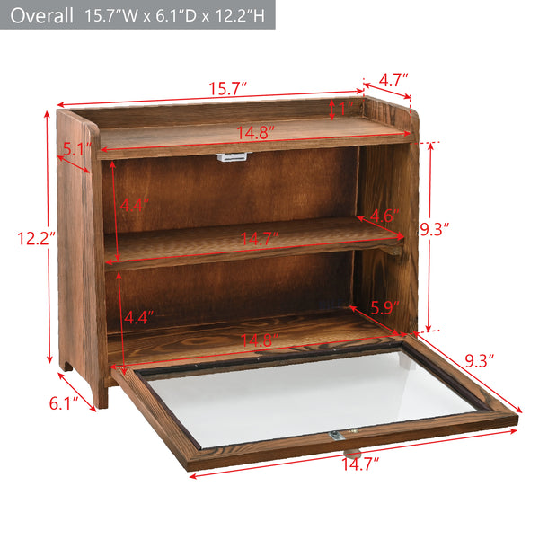 Ikee Design® Wooden Table Top Storage Cabinet, countertop cabinet, and