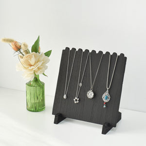 Ikee Design® Wooden Plank Necklace Jewelry Display Stand for 8 Necklaces