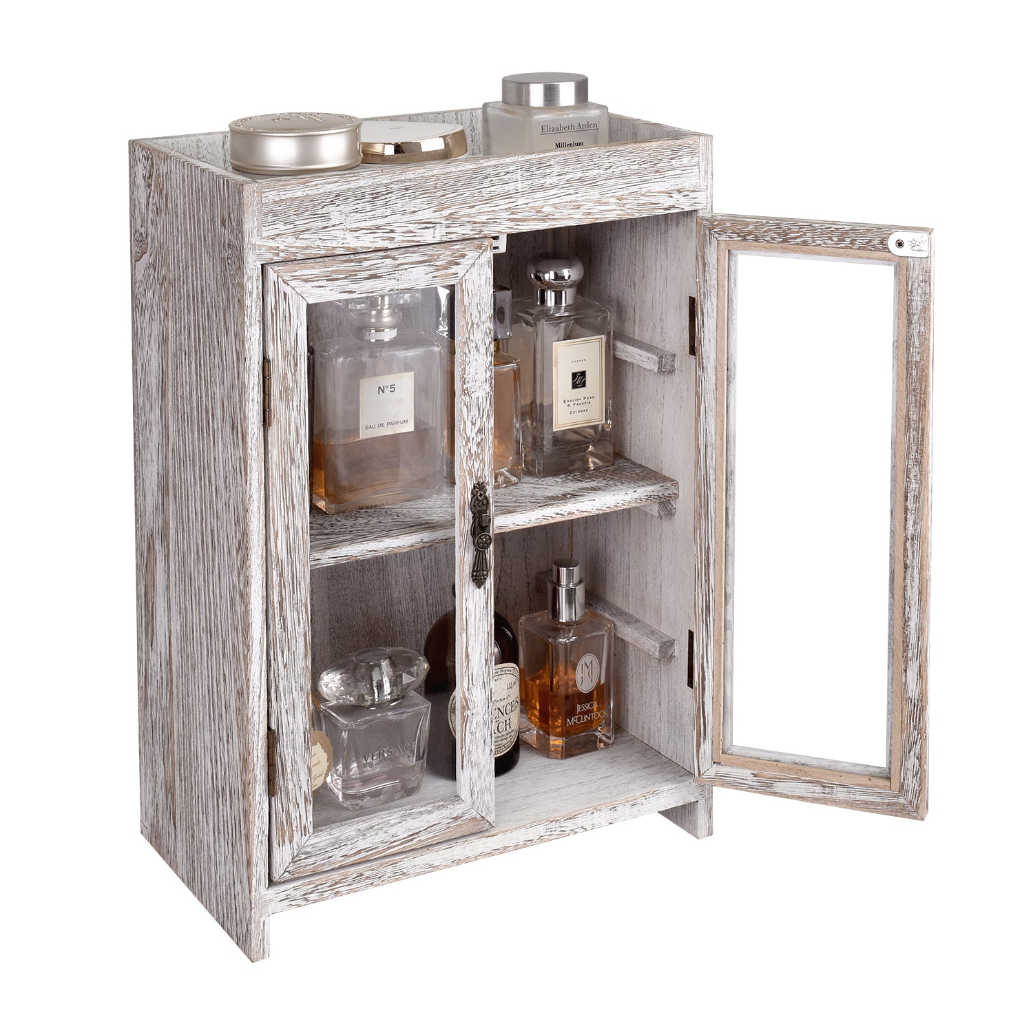 Ikee Design® Wooden Countertop Multipurpose Storage Cabinet  4 hooks