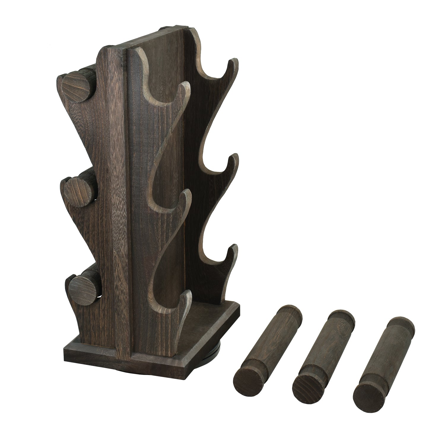 Ikee Design® Two-Sided Rotating Wooden Jewelry Bracelet Display Stand