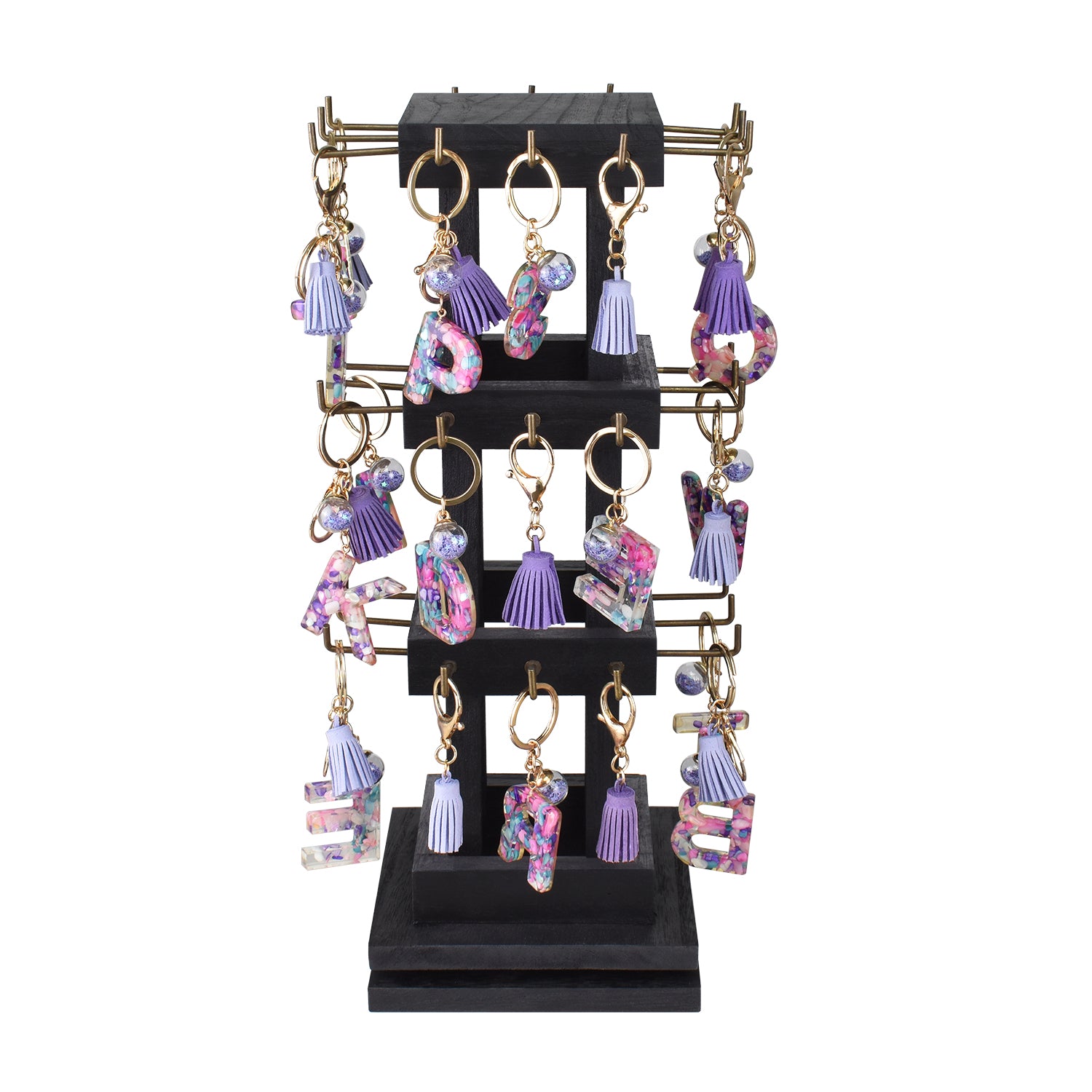  Ikee Design Acrylic Rotating Earring Organizer