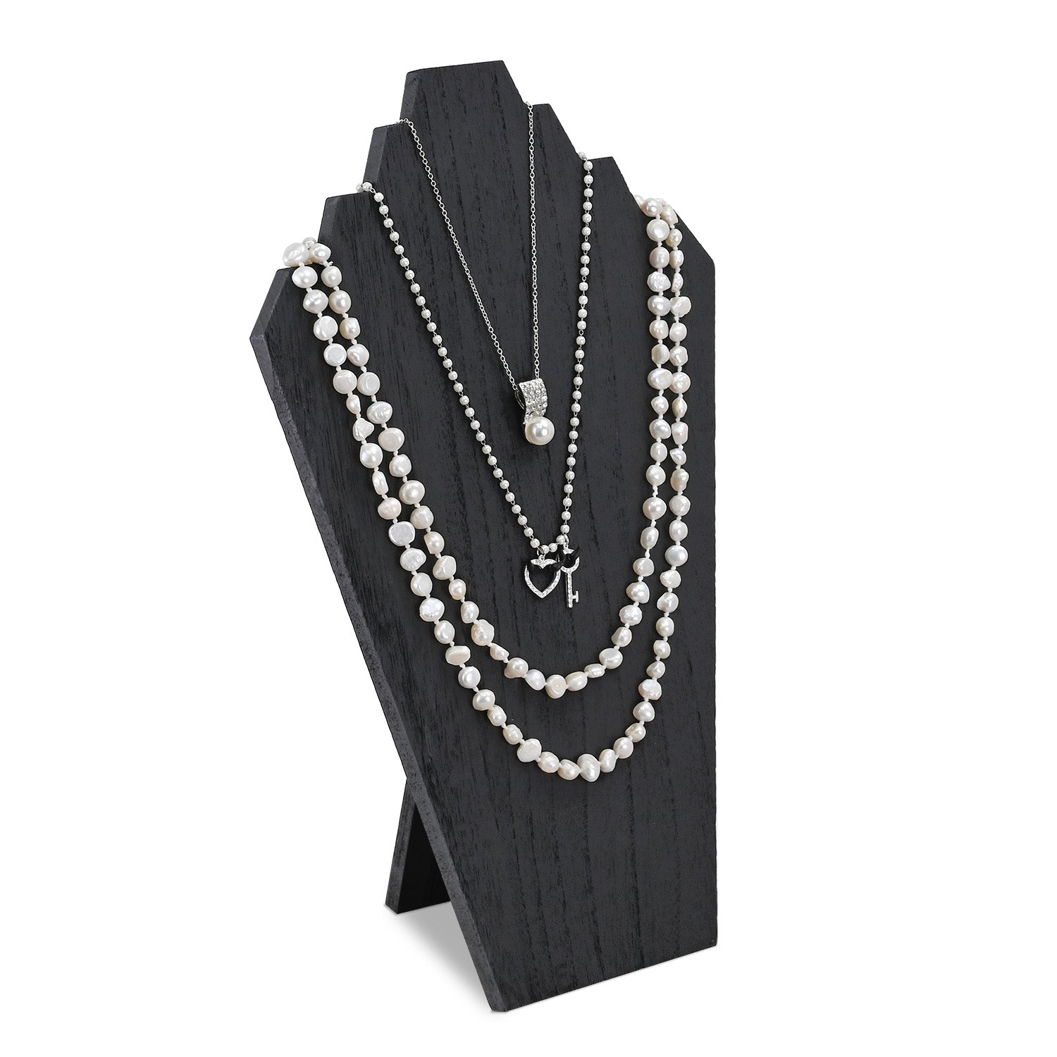  2 Pcs Lightweight Wooden Jewelry Display