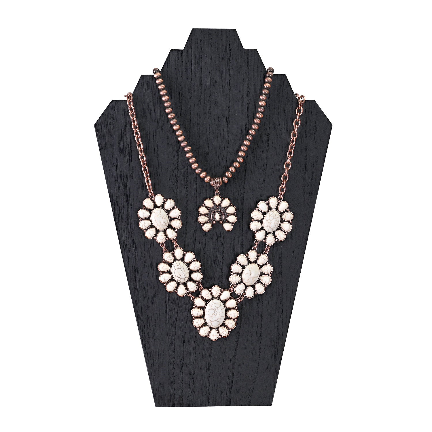  2 Pcs Lightweight Wooden Jewelry Display