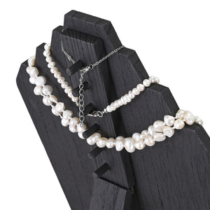  2 Pcs Lightweight Wooden Jewelry Display