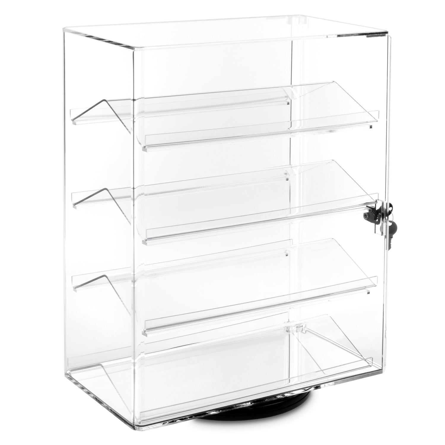 Acrylic Clear Jewelry Storage Box Earring Display Stand Necklace Organizer  Holder Showcase With 3 Vertical Drawer -Transparent