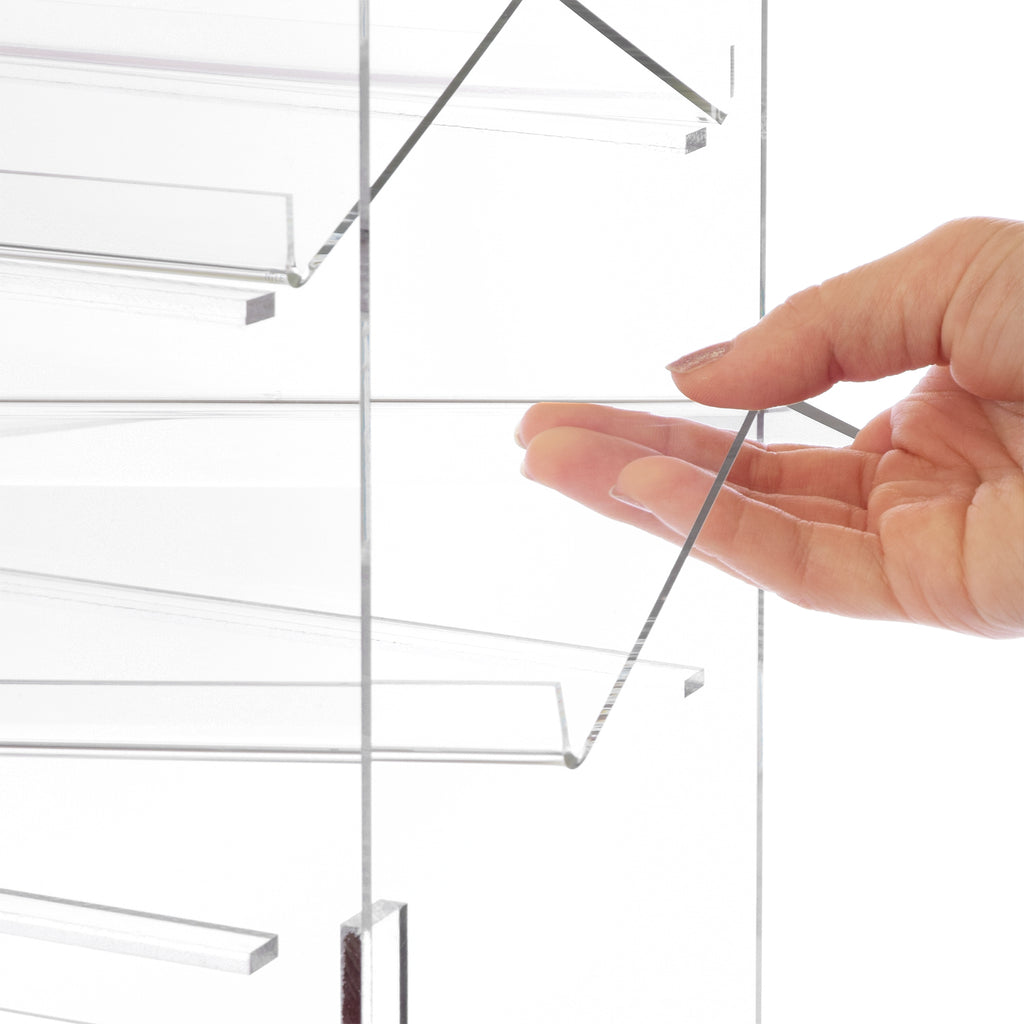 Lockable Showcase Rotating Acrylic Display with 4 Removable Shelves