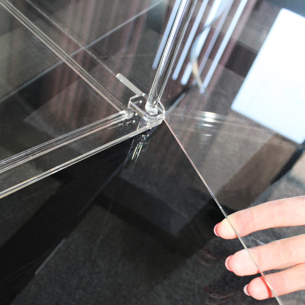Acrylic Lockable Showcase Display Stand with 3 Removable Shelves