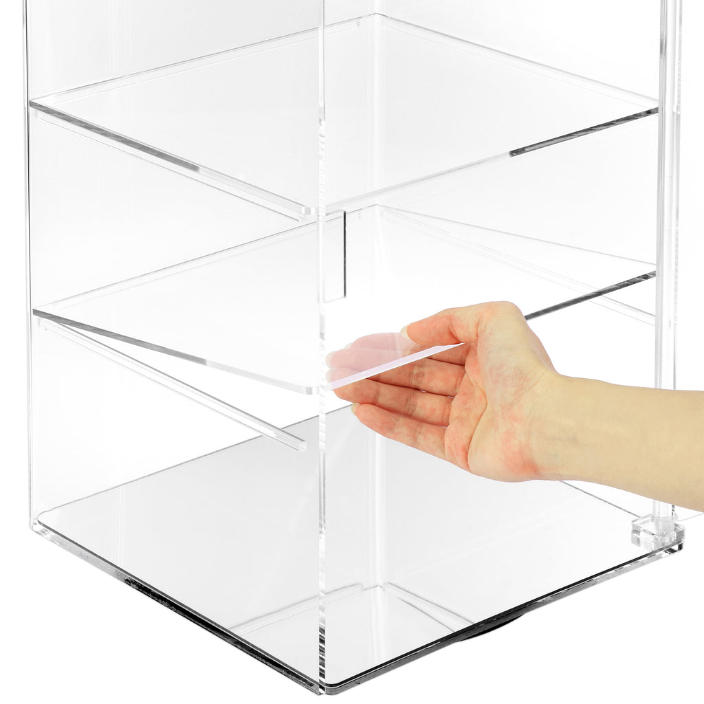Ikee Design®Rotating Acrylic Display Stand Lockable Showcase Display