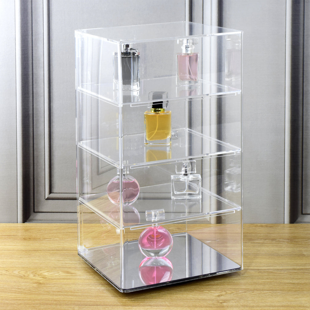 Ikee Design®Rotating Acrylic Display Stand Lockable Showcase Display
