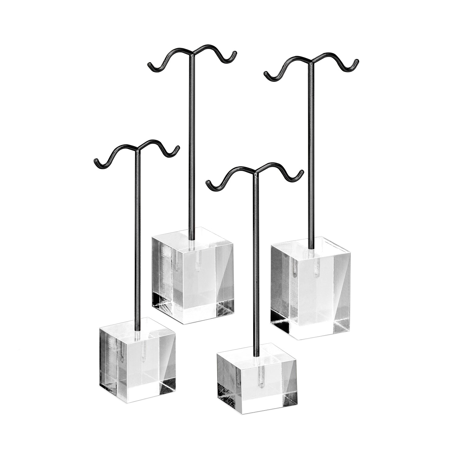 Ikee Design® 4 Pcs Set Acrylic Earring Display Stand Acrylic Earrings Stand