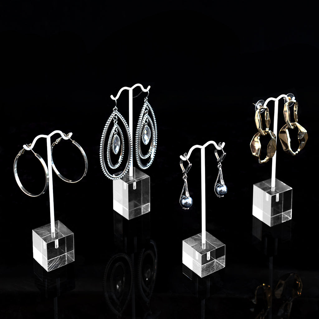 Ikee Design® 4 Pcs Set Acrylic Earring Display Stand Set