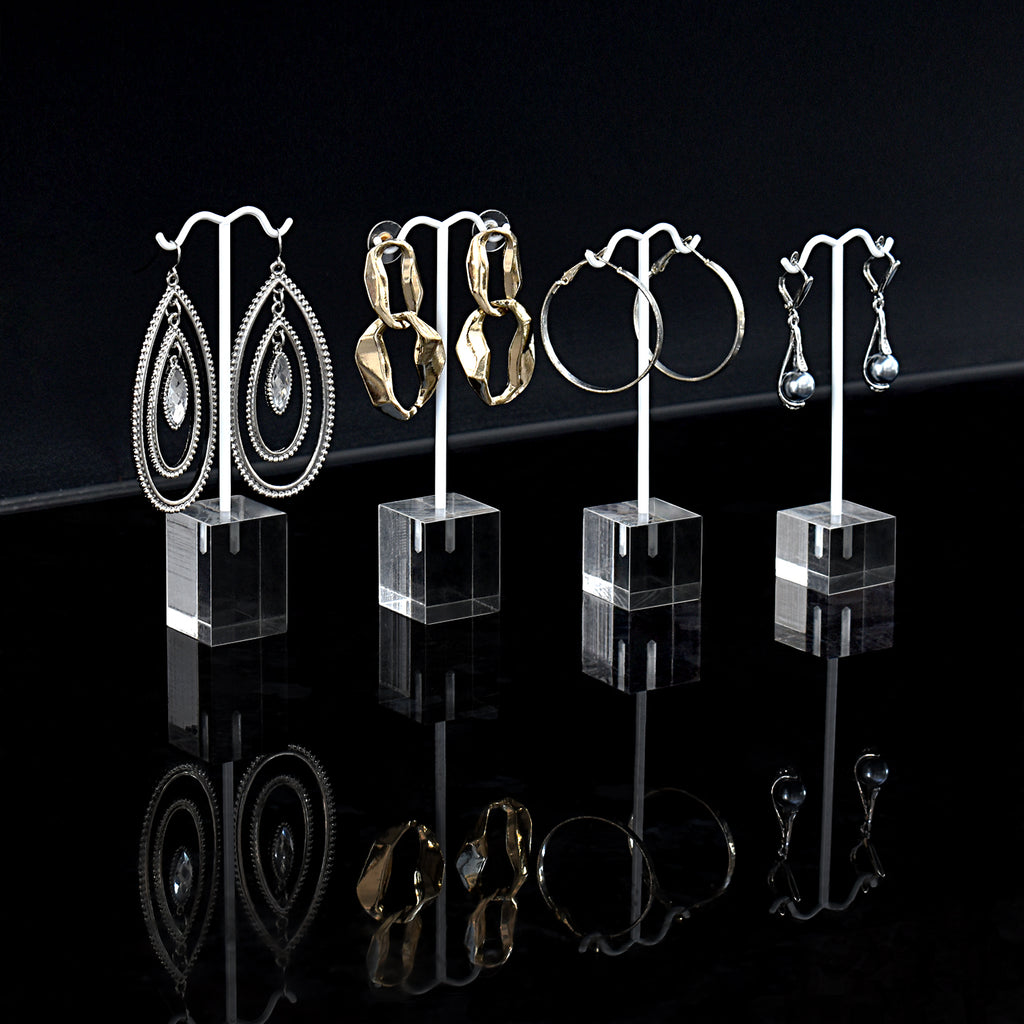 Ikee Design® 4 Pcs Set Acrylic Earring Display Stand Set