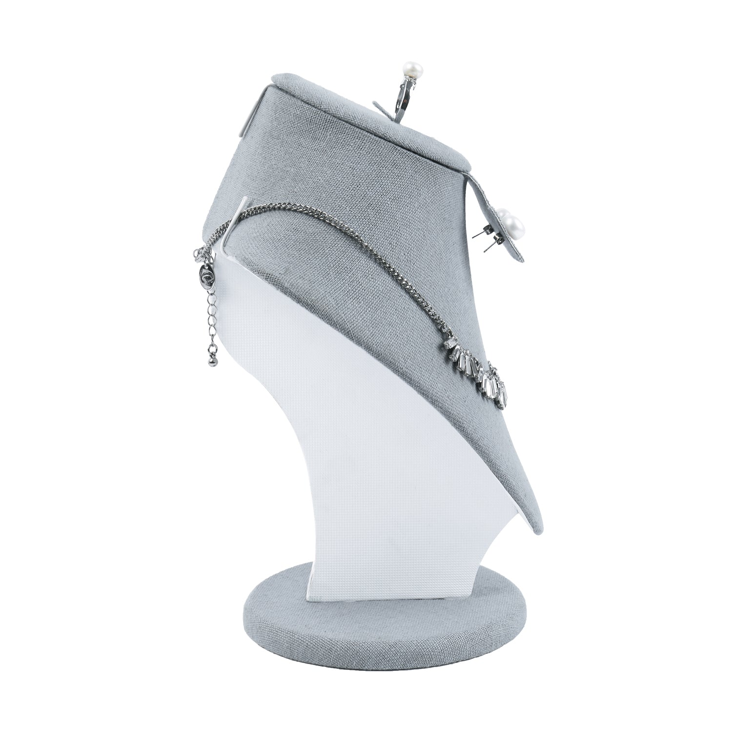 Ikee Design® Combination Bust Display for Necklace, Ring, and Earrings