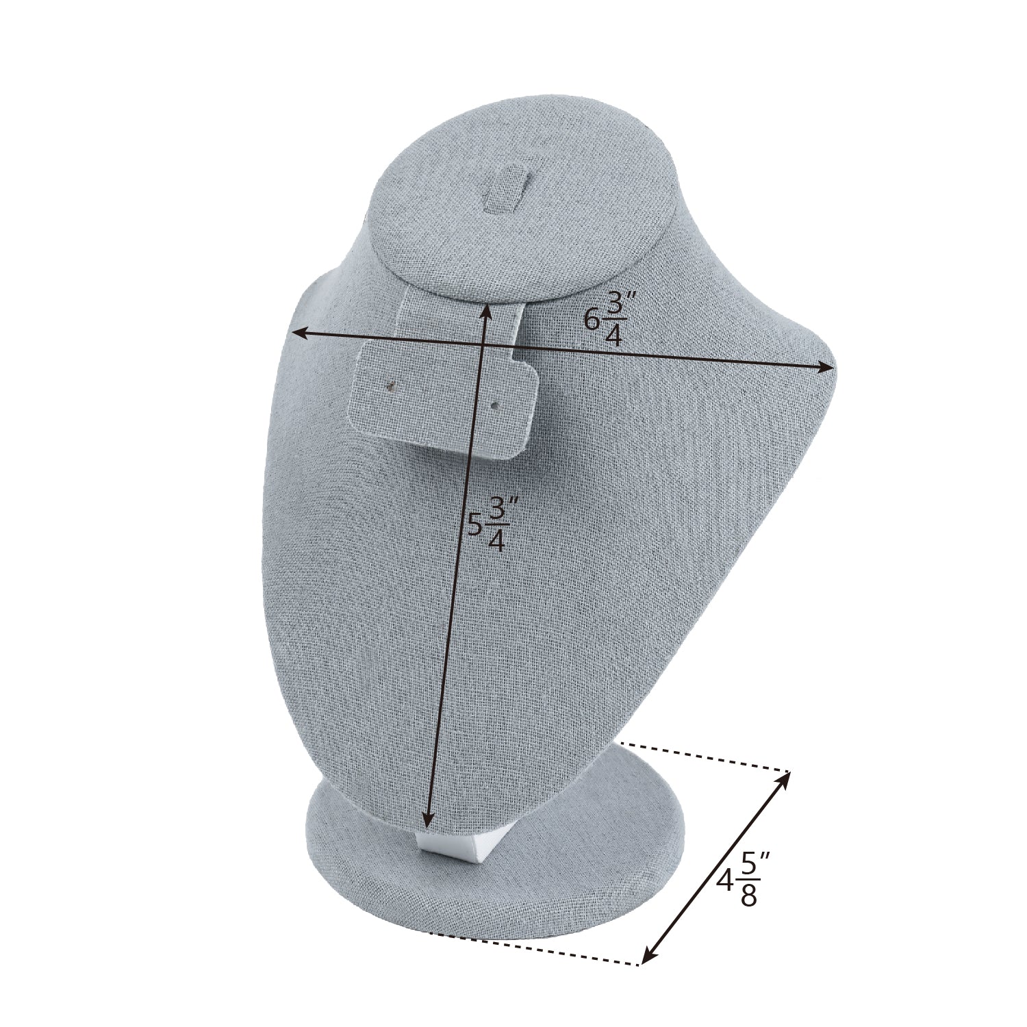 Ikee Design® Combination Bust Display for Necklace, Ring, and Earrings