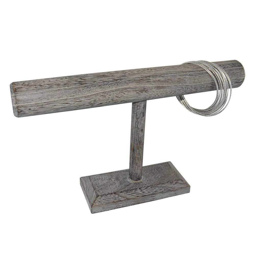 Ikee Design® Antique Wooden Handmade Short T-bar Jewelry Display Stand