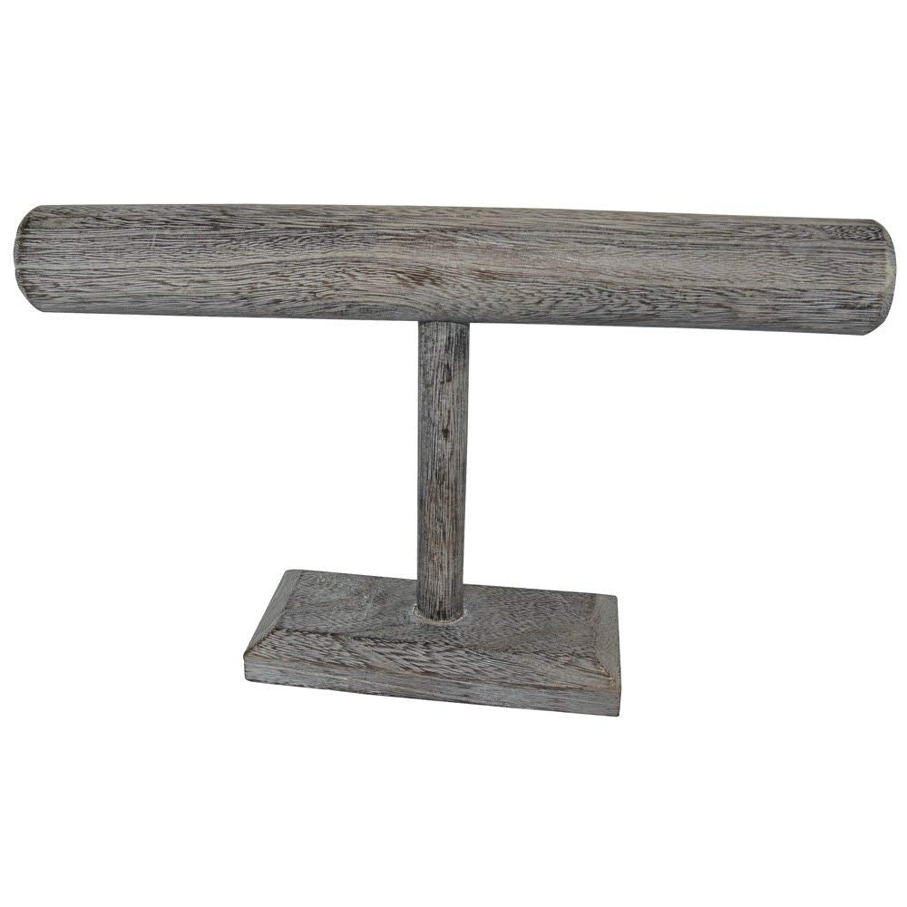 Ikee Design® Antique Wooden Handmade Short T-bar Jewelry Display Stand
