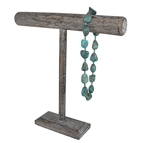 Ikee Design® Antique Wooden Handmade T-Bar Jewelry Display Stand