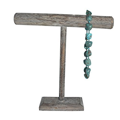 Ikee Design® Antique Wooden Handmade T-Bar Jewelry Display Stand