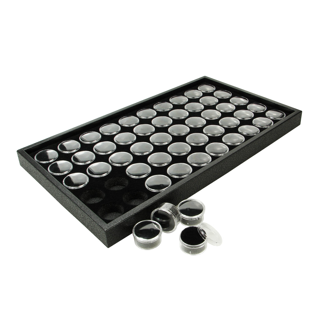 Ikee Design® Gem(50)Stone Tray w/Jar, 14 3/4"W x 8 1/4"D x 1"H