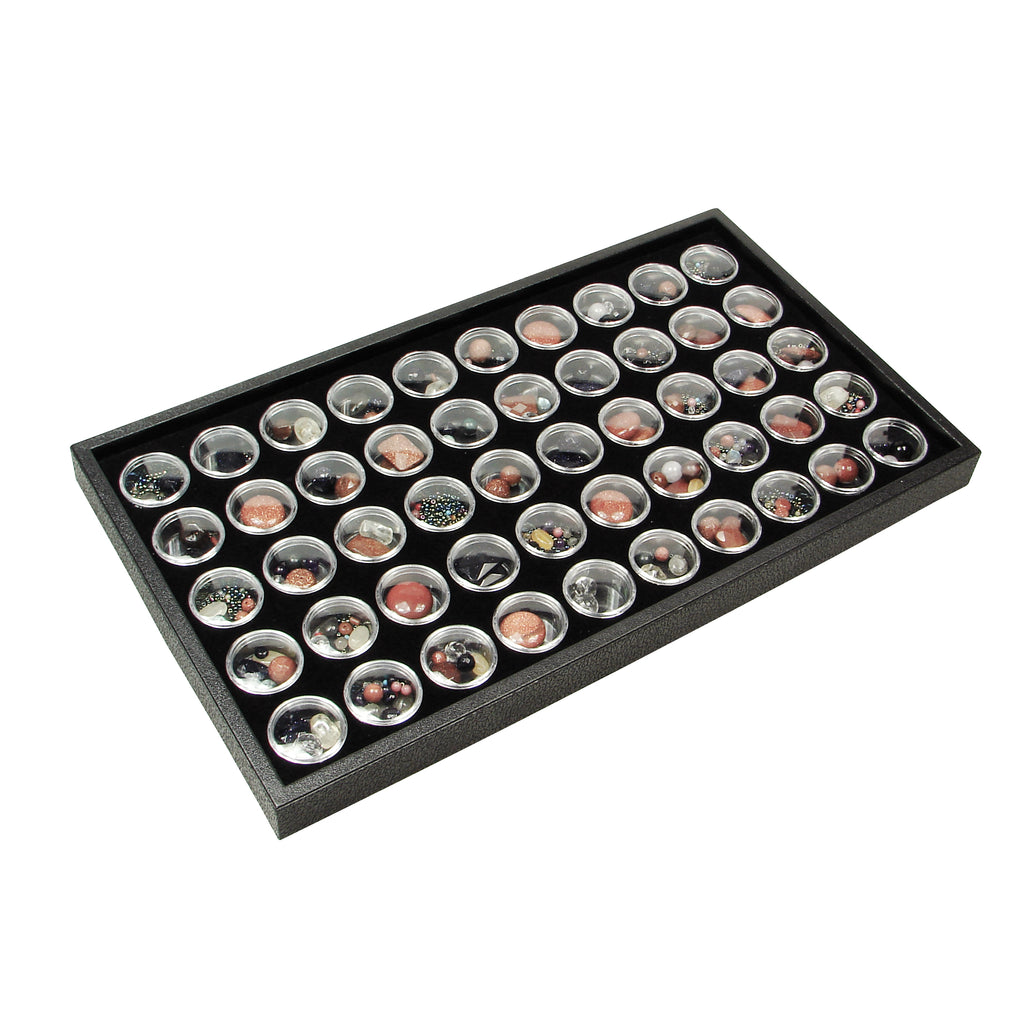 Ikee Design® Gem(50)Stone Tray w/Jar, 14 3/4"W x 8 1/4"D x 1"H