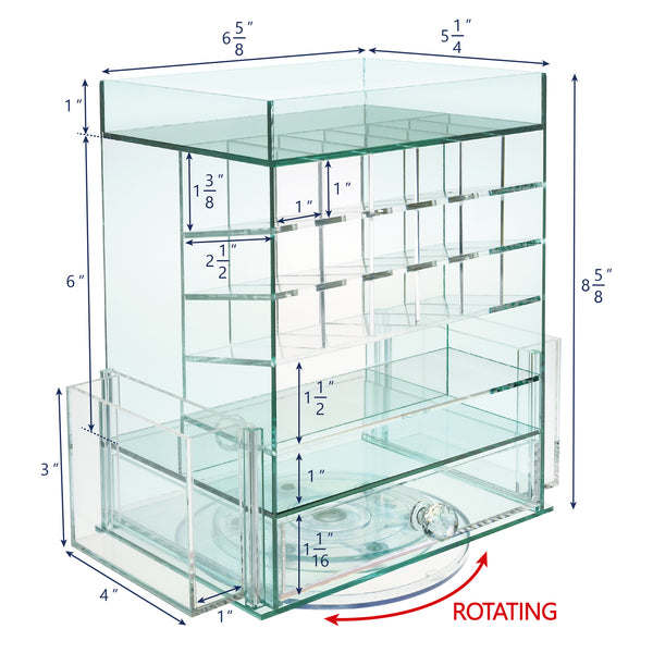 IKEE DESIGN®: Premium Acrylic Multi-functional Makeup Organizer - Ikee ...