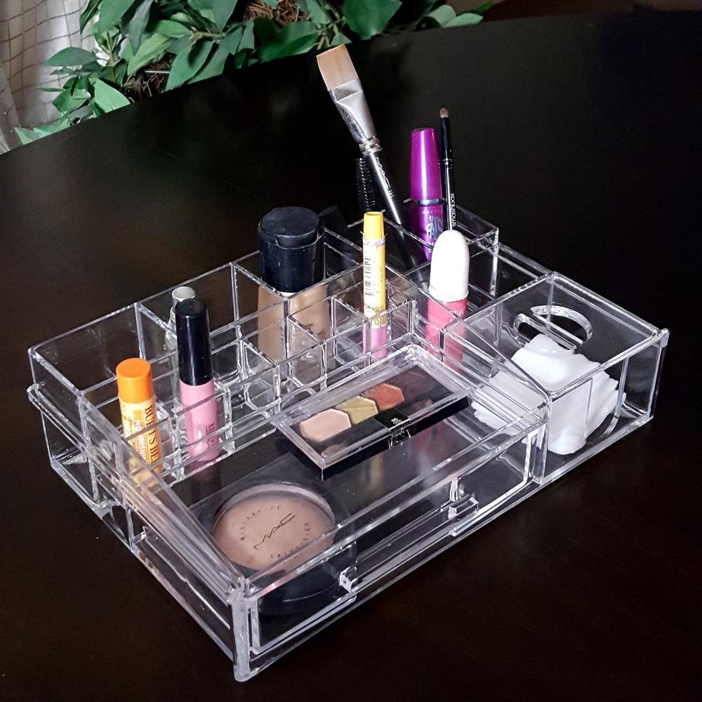 Ikee Design® Luxury Cosmetic Makeup Acrylic Organizer 11 x 7 x 3H