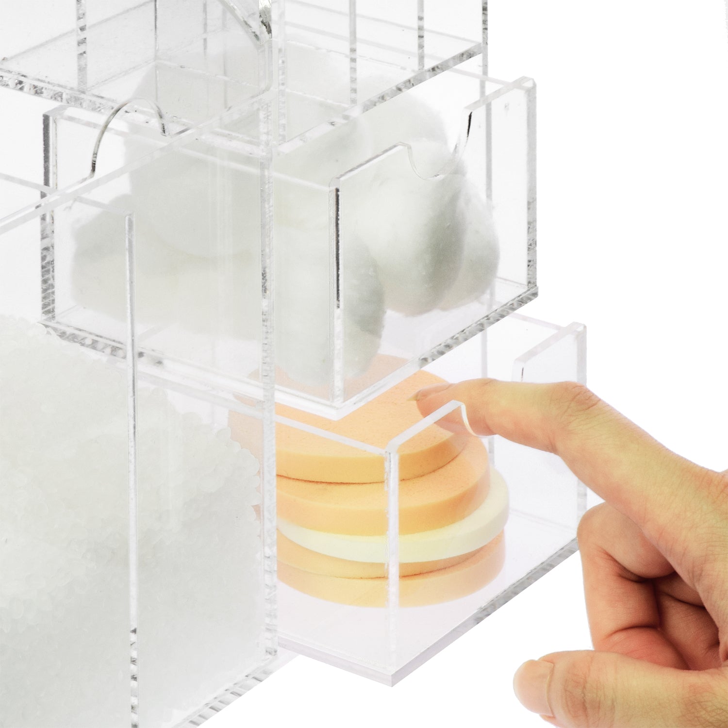 Ikee Design® Premium Acrylic Multi-functional Makeup Organizer Brush Holder