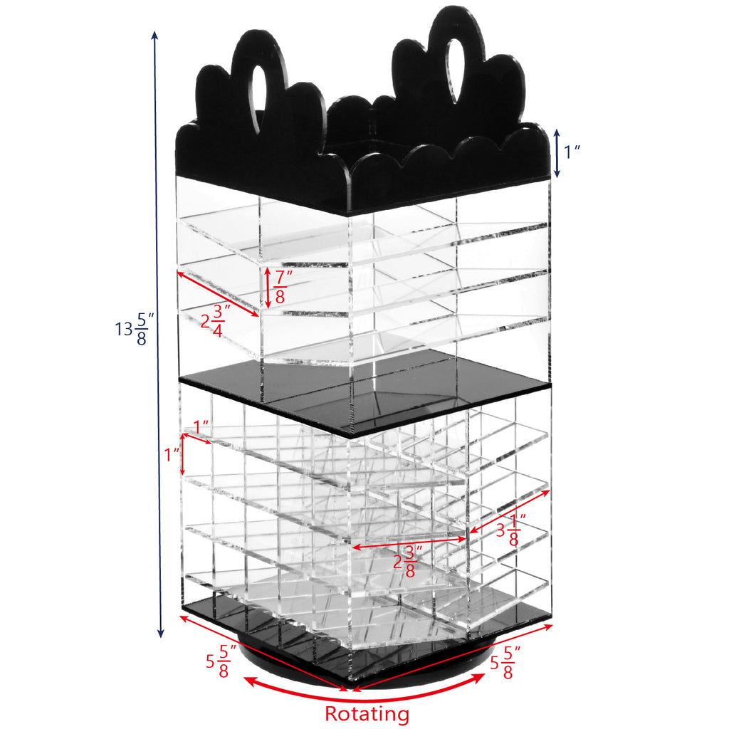 IKEE DESIGN®: Acrylic Rotating Lipstick Rack Palette Holder