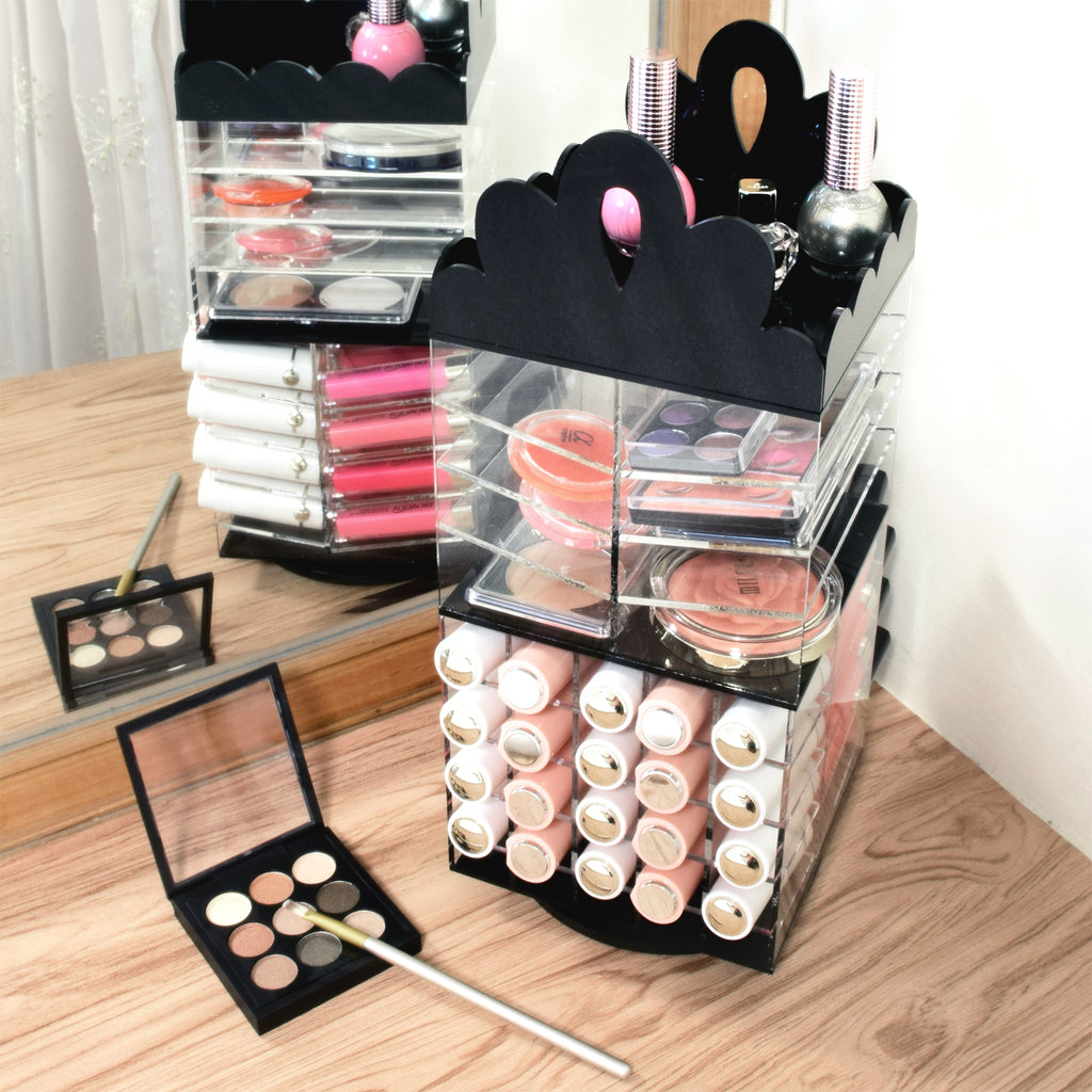 IKEE DESIGN®: Acrylic Rotating Lipstick Rack Palette Holder