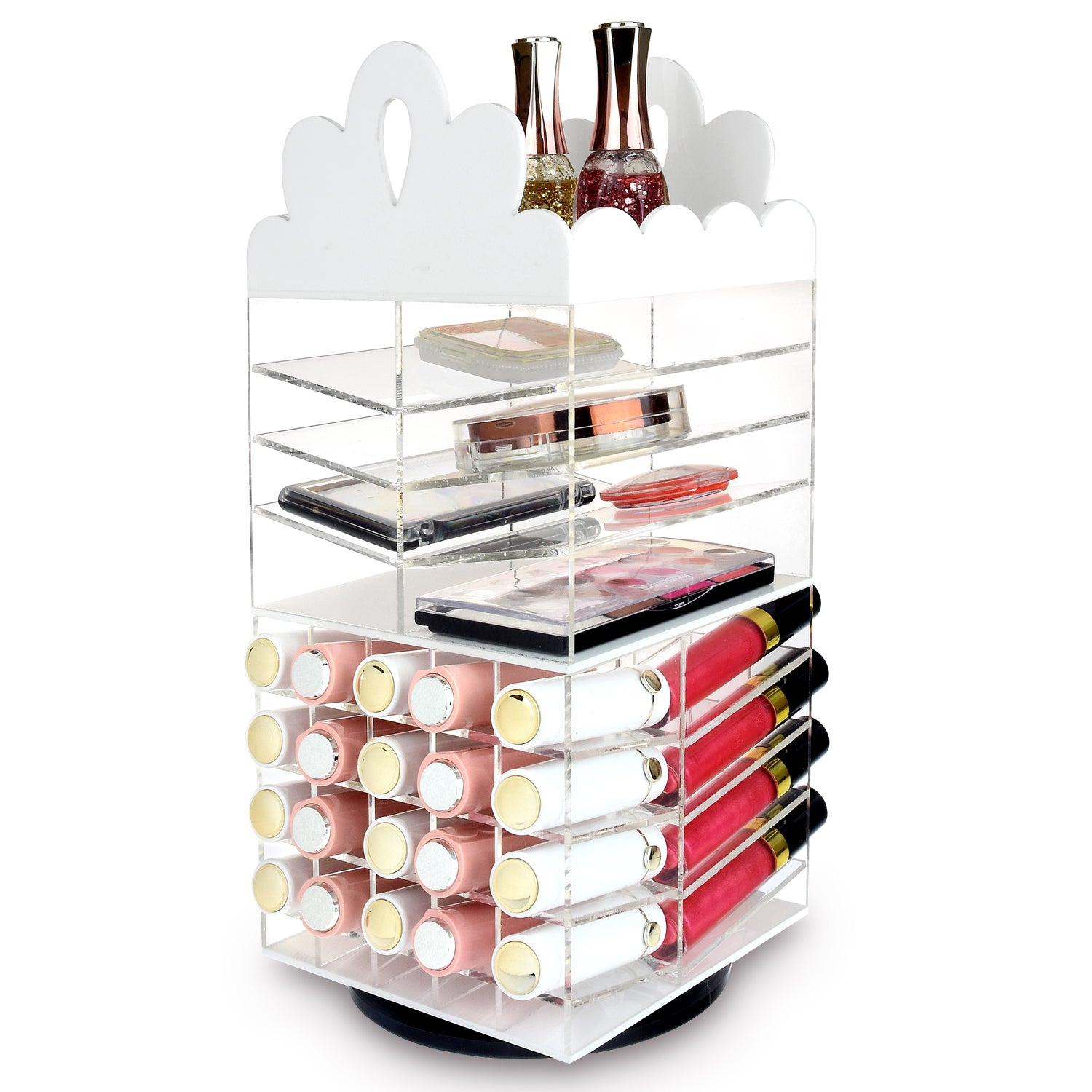 IKEE DESIGN®: Acrylic Rotating Lipstick Rack Palette Holder