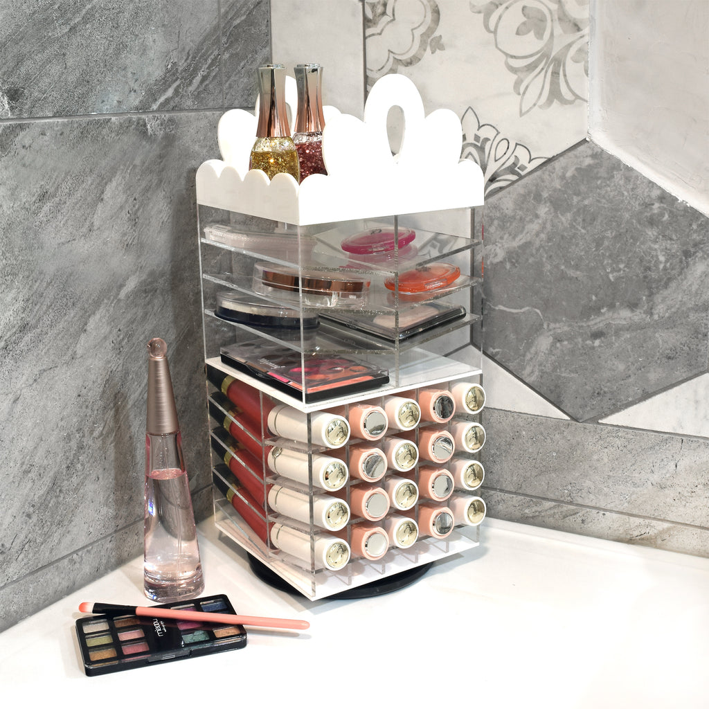 IKEE DESIGN®: Acrylic Rotating Lipstick Rack Palette Holder