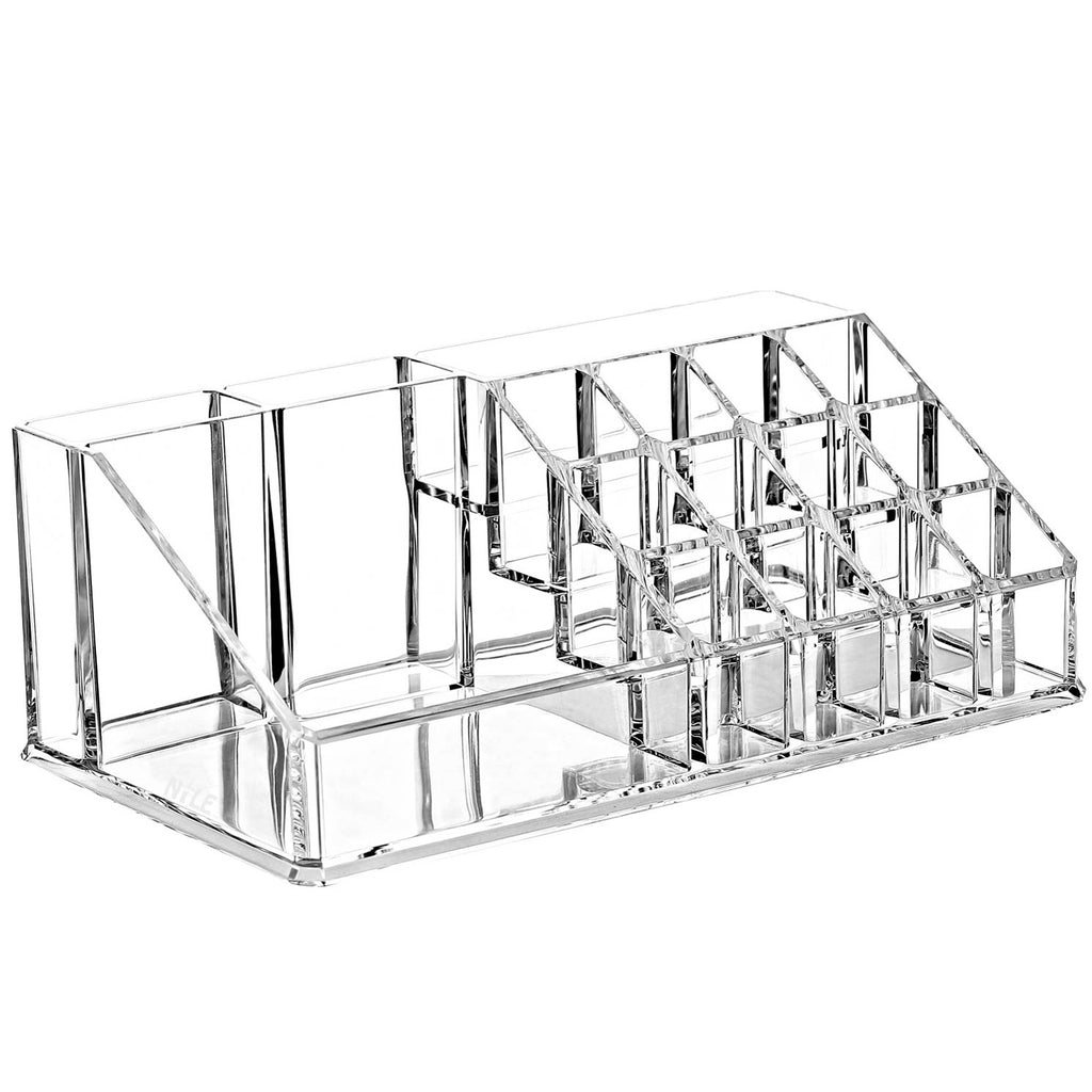 Ikee Design® Acrylic Makeup Organizer & Jewelry Storage Box (1 Top Rack, 6 Drawers, 10 Hooks)