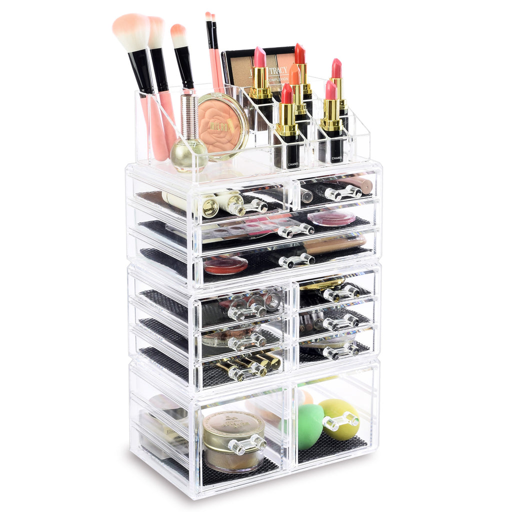 Ikee Design® Cosmetic Storage Boxes Makeup Organizer Set, 4 Pcs Set