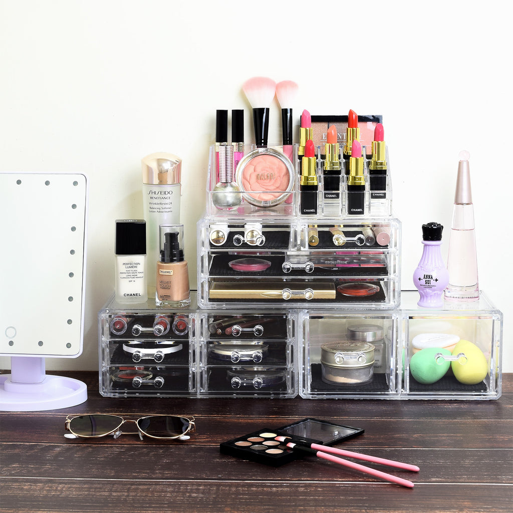 Ikee Design® Cosmetic Storage Boxes Makeup Organizer Set, 4 Pcs Set