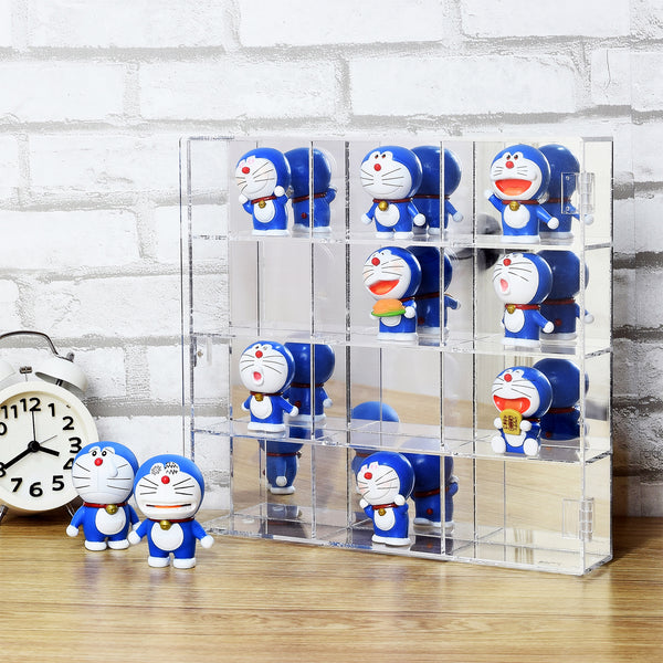 Ikee Design® Mountable 12 Compartments Display Case w/ Mirrored Back