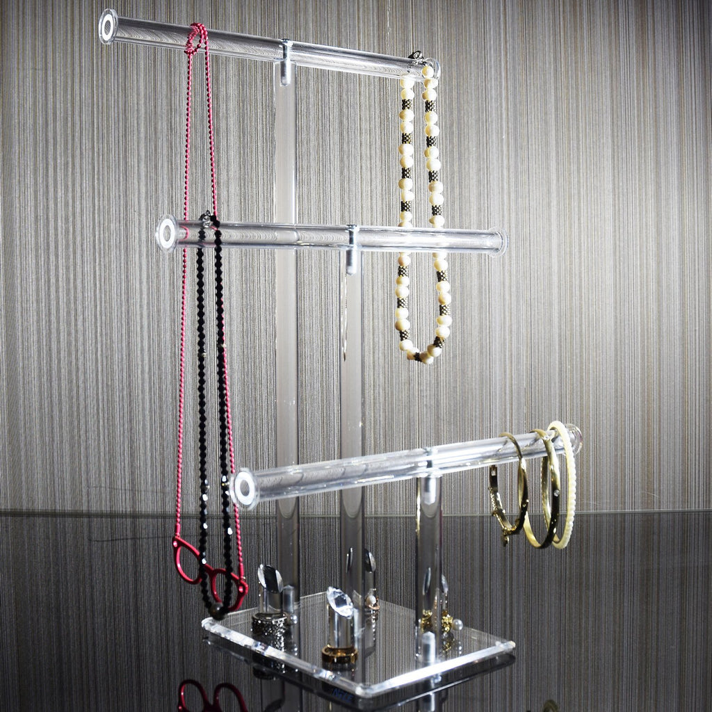 Ikee Design 4 Tier Bars Bracelets Jewelry Stand, Metal Type