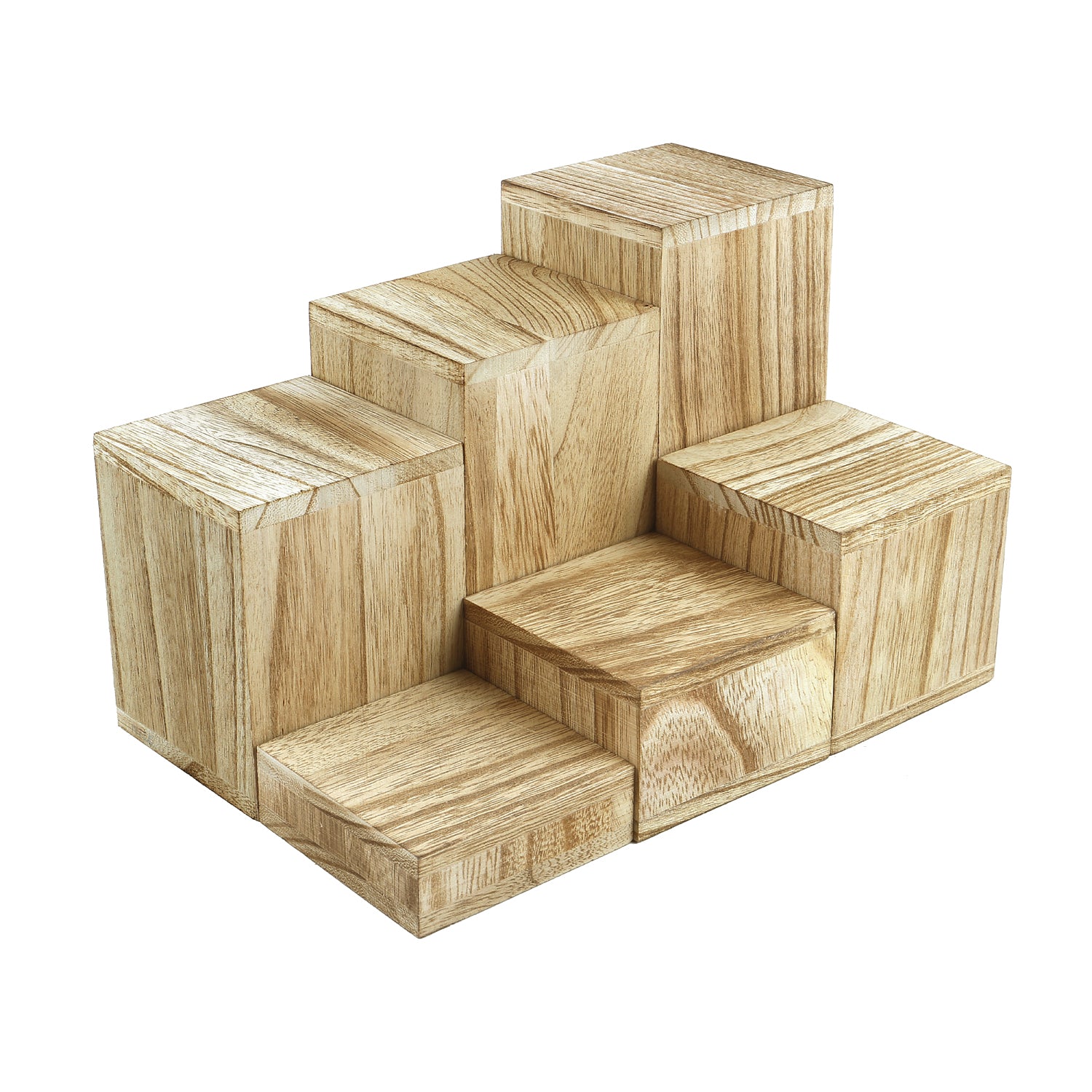 Ikee Design® Wooden 6 Pcs Square display Risers for Jewelry and Accessories