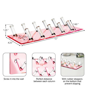 Ikee Design® Multipurpose Acrylic Rack for Wall and Tabletop Display Stand Organizer, Set of 2