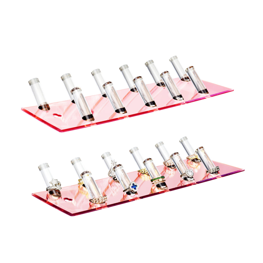 Ikee Design® Multipurpose Acrylic Rack for Wall and Tabletop Display Stand Organizer, Set of 2