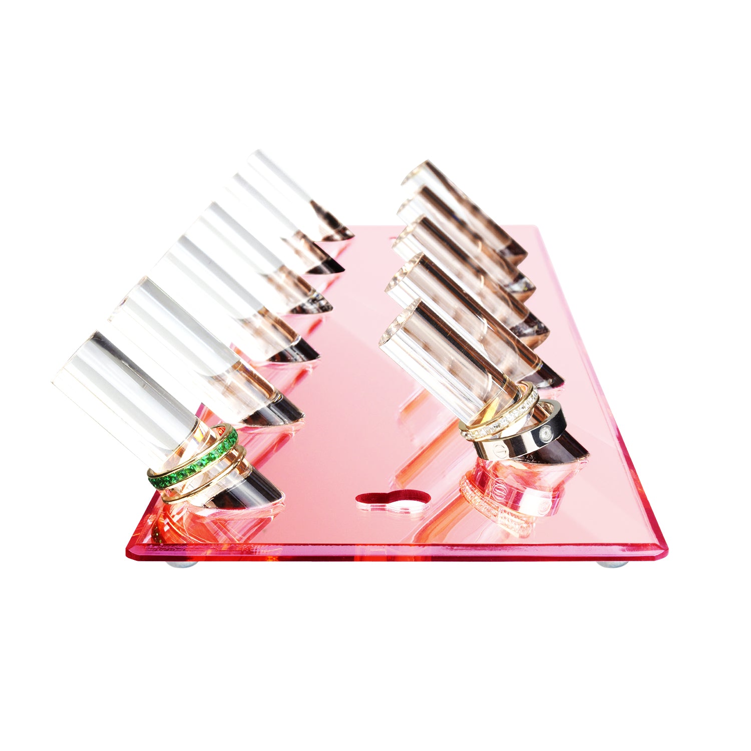 Ikee Design® Multipurpose Acrylic Rack for Wall and Tabletop Display Stand Organizer, Set of 2